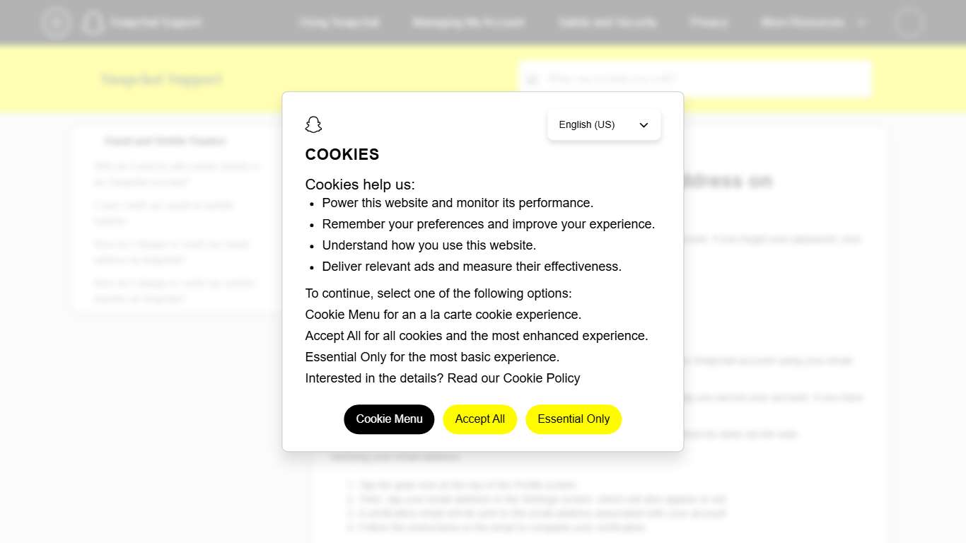 How do I change or verify my email address on Snapchat? – Snapchat Support